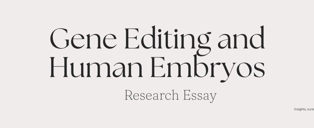 CRISPR: Distinguishing Research Use from Enhancement